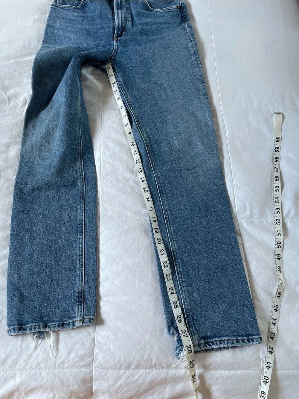 AGOLDE + NET SUSTAIN Rowen Mid-Rise Straight-Leg Jeans A9060-1413 Size 26